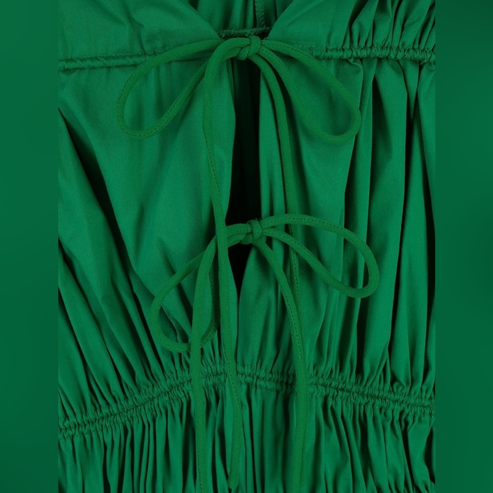 Diane Von Furstenberg Vibrant Green Maxi Dress - Picture 3 of 5
